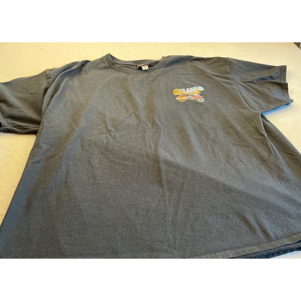 Harley-Davidson Orlando Florida T-Shirt Graphic Beach Bike Black 3XL Biker Tee
